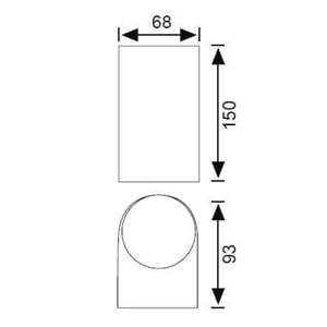 JUPİTER JW937 AN BAHÇE APLİK ANTRASİT GU10 ( AMPUL DAHİL DEĞİLDİR)