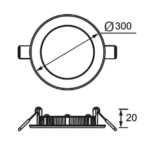 JUPİTER 24W SLİM LED PANEL LD468 3000K