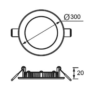 JUPİTER 24W SLİM LED PANEL LD468 6500K