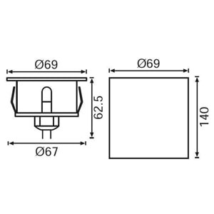 JUPİTER LG977 LED SPOT DECK ARMATÜRÜ 1W 3000K