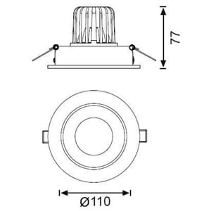 JUPİTER LS440 HAREKETLİ LED SPOT 11W 3000K BEYAZ KASA