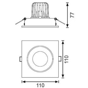 JUPİTER LS441 HAREKETLİ LED SPOT 11W 3000K BEYAZ KASA