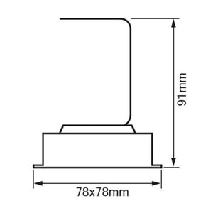 JUPİTER LS447 HAREKETLİ LED SPOT 12W 3000K BEYAZ KASA KARE