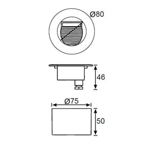 JUPİTER LW430 S LED DUVAR ARMATÜRÜ ANTRASİT 1,5W 3000K