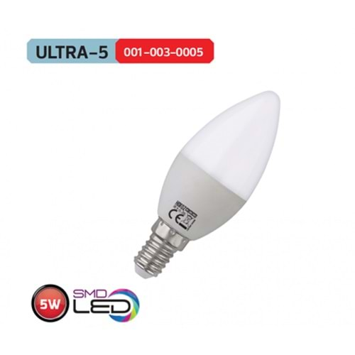 HOROZ 5W BUJİ LED AMPUL 4200K GÜNIŞIĞI E14 ULTRA-5 001 003 0005