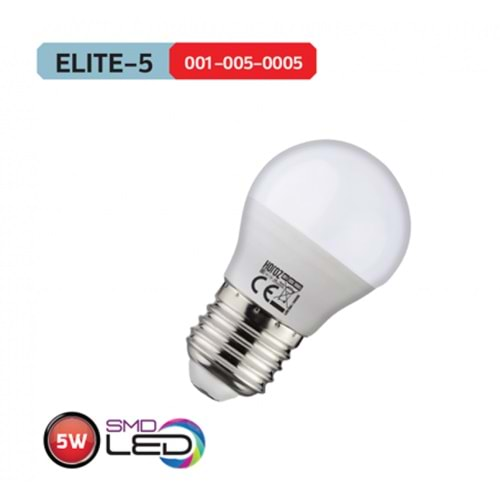 HOROZ 5W LED AMPUL 4200K GÜN IŞIĞI E27 ELITE-5 001 005 0005