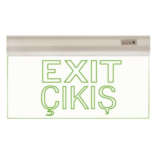 HOROZ 1.5W LED IŞILDAK EXIT CAMLI - ZOFF 084 019 0001