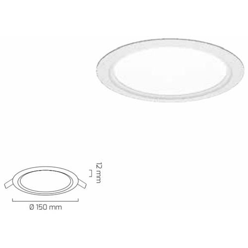 GOYA 9W LED PANEL BEYAZ KASA 3000K GY-1748