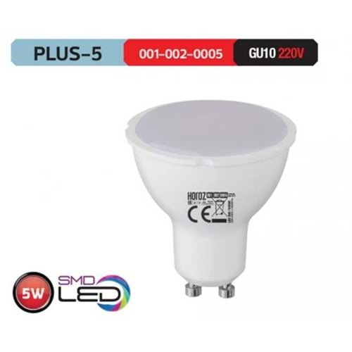 HOROZ 5W LED ÇANAK AMPUL 4200K GU10 220V PLUS-5 001 002 0005