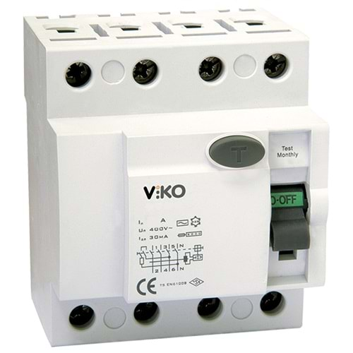 VİKO KAÇAK AKIM 4X32A 4P 30MA 6KA VTR4-3230